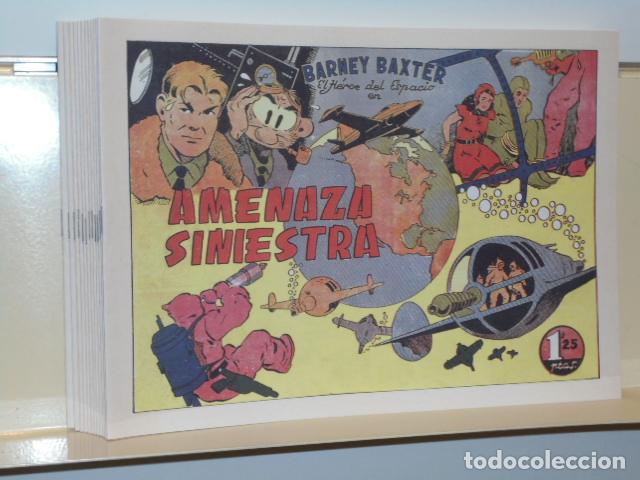Tebeos: BARNEY BAXTER EL HEROE DEL ESPACIO COMPLETA 12 NUMEROS REEDICION - VALENCIANA - Foto 1