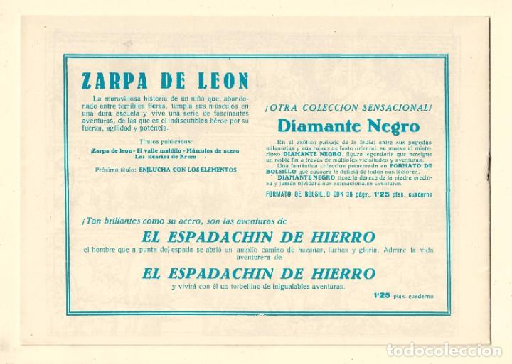 Tebeos: ZARPA DE LE&Oacute;N N&ordm; 4 - LOS SICARIOS DE DRUM - FACSIMIL - Foto 2
