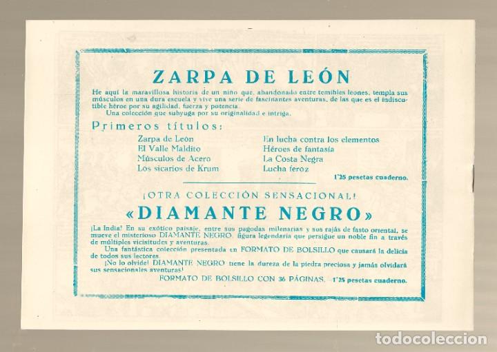Tebeos: ZARPA DE LE&Oacute;N N&ordm; 7 - EL DEFENSOR DE BAGUNDIA - FACSIMIL - Foto 2
