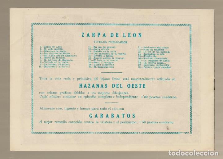 Tebeos: ZARPA DE LE&Oacute;N N&ordm; 30 - GARRAS CONTRA ESPADAS - FACSIMIL - Foto 2