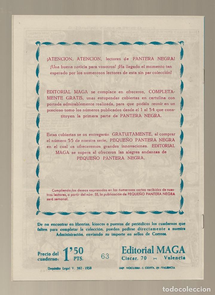 Tebeos: EL PEQUE&Ntilde;O HEROE N&ordm; 63 - ENTRE LAS AGUAS Y LOS INDIOS - FACSIMIL - Foto 2