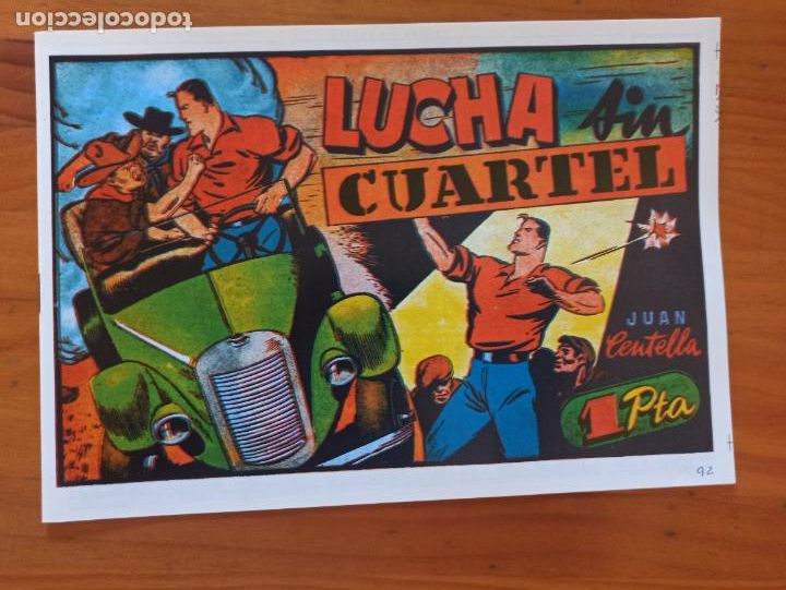 Tebeos: JUAN CENTELLA N&ordm; 92 - REEDICION - LUCHA SIN CUARTEL (D1) - Foto 1