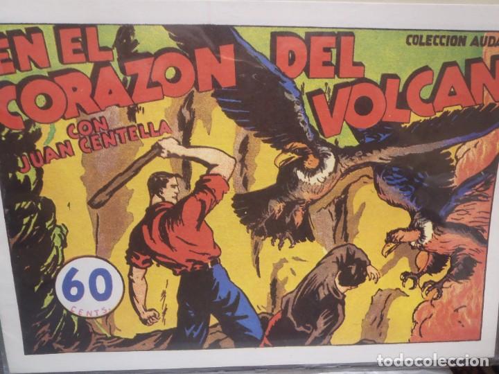 Tebeos: COLECCION AUDAZ - JUAN CENTELLA - EN EL CORAZON DEL VOLCAN - FACSIMIL - Foto 1