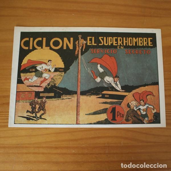 Tebeos: CICLON EL SUPERHEROE, SERVICIO SECRETO. SUPERMAN FACSIMIL - Foto 1