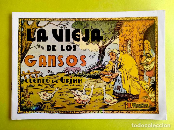 Tebeos: LA VIEJA DE LOS GANSOS. Cuento de Grimm. - Foto 1