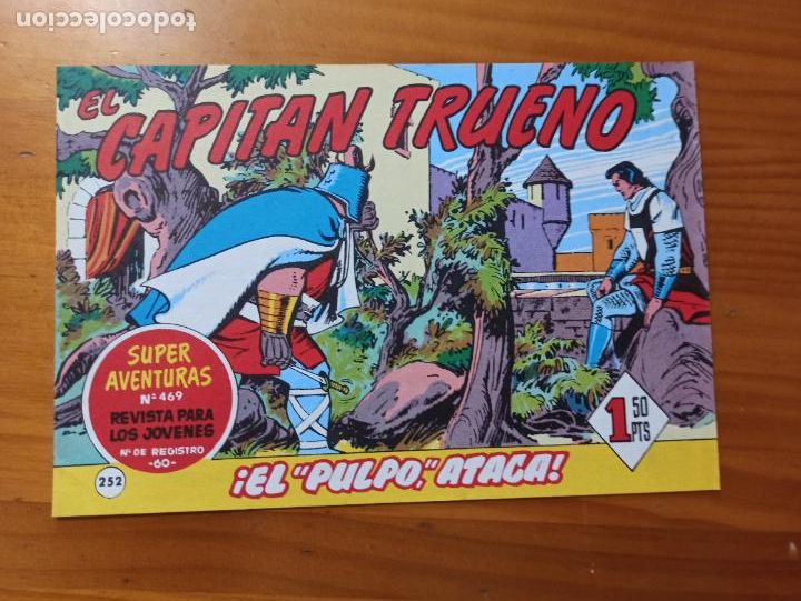 Tebeos: EL CAPITAN TRUENO N&ordm; 252 - REEDICION, FACSIMIL (Z2) - Foto 1
