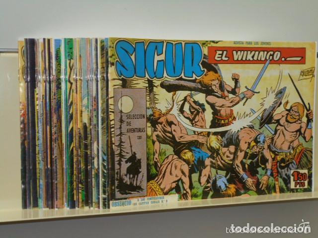 Tebeos: SIGUR EL VIKINGO COMPLETA 33 NUM. REEDICION - Foto 1