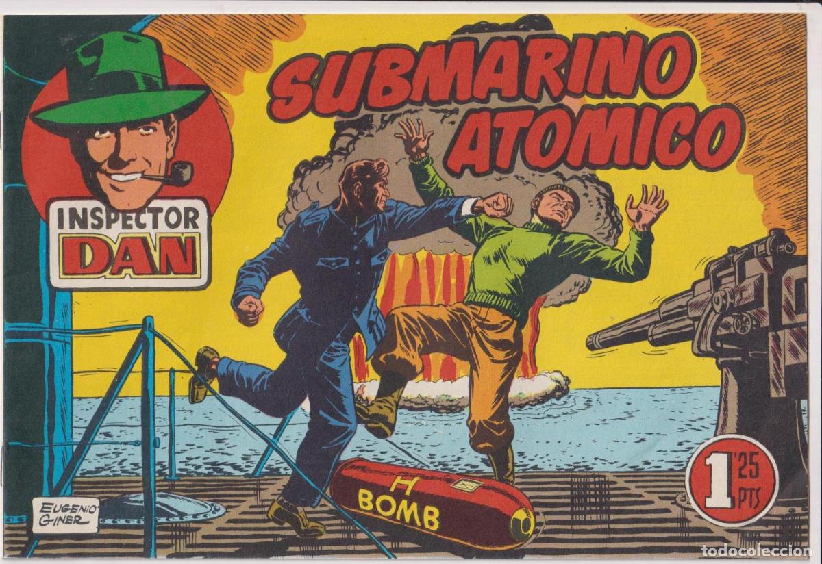 Tebeos: Inspector Dan n&ordm; 61. Submarino At&oacute;mico. Reedici&oacute;n - Foto 1