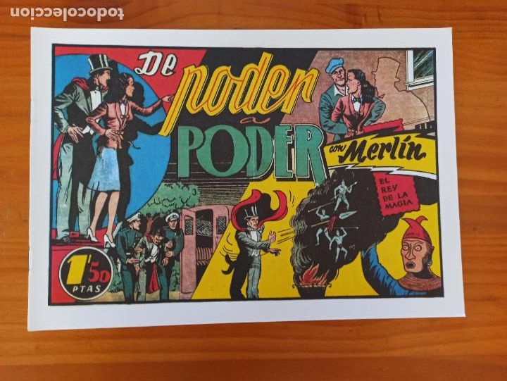 Tebeos: MERLIN EL REY DE LA MAGIA - DE PODER A PODER - REEDICION (CJ) - Foto 1