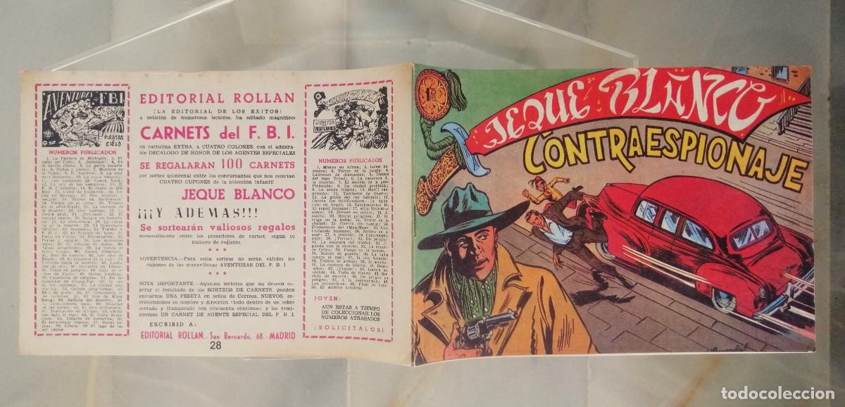 Tebeos: JEQUE BLANCO N&ordm; 28 - CONTRAESPIONAJE - EDICIONES B.O. 1982 - Foto 3