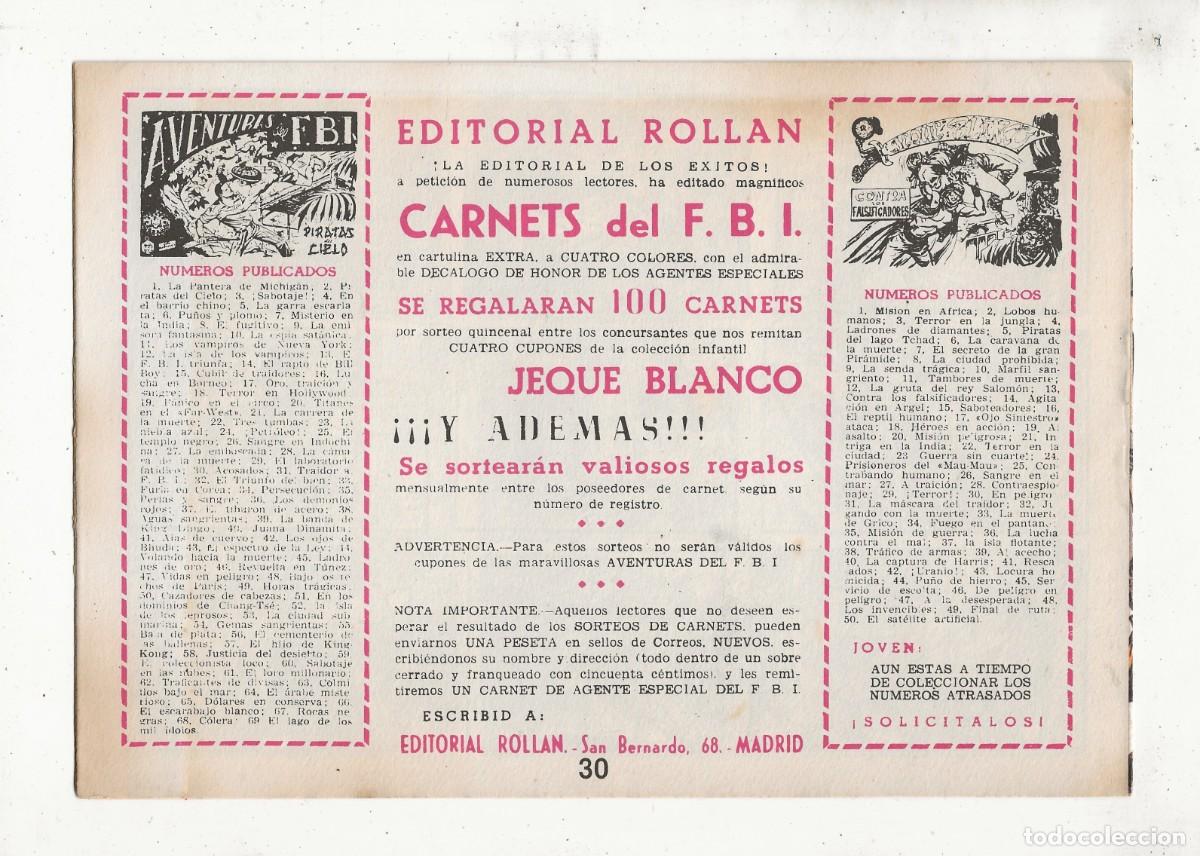 Tebeos: JEQUE BLANCO N&ordm; 30 - EN PELIGRO - EDICIONES B.O. 1982 - Foto 2