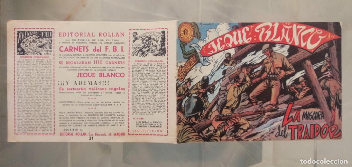 Tebeos: JEQUE BLANCO N&ordm; 31 - LA MASCARA DEL TRAIDOR - EDICIONES B.O. 1982 - Foto 3