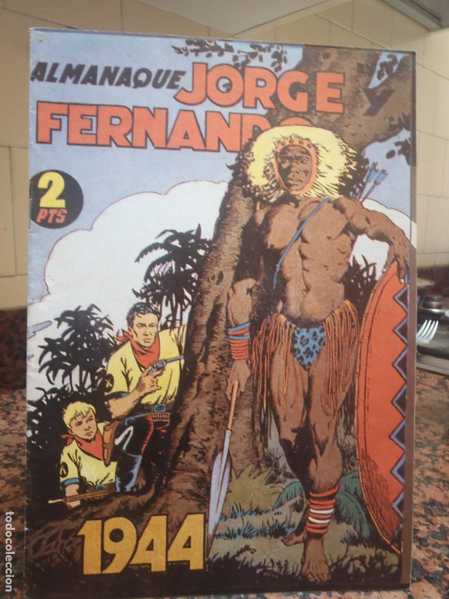 Tebeos: JORGE Y FERNANDO - ALMANAQUE 1944 - FACSIMIL - Foto 1