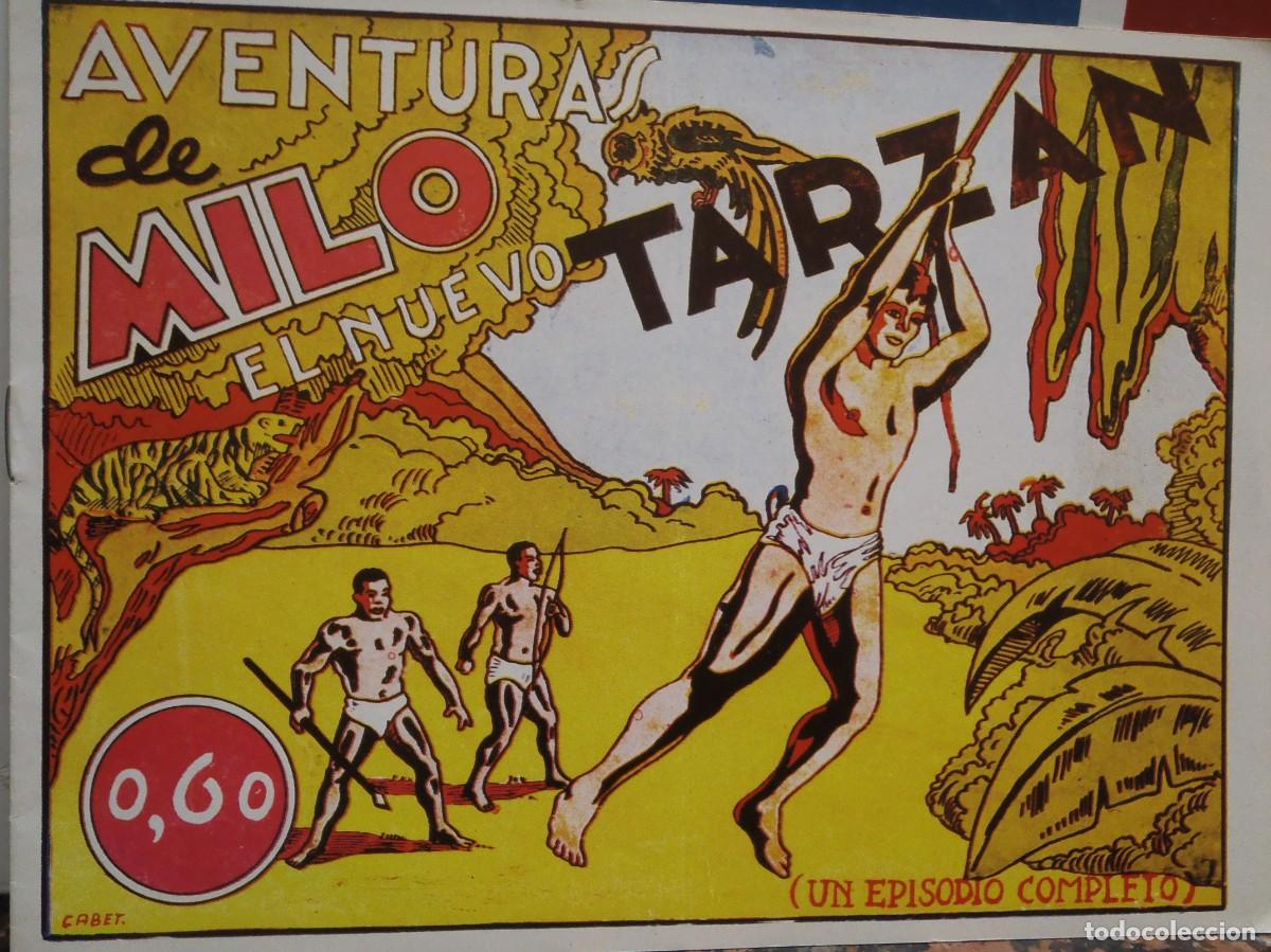 Tebeos: AVENTURAS DE MILO EL NUEVO TARZAN - FACSIMIL - - Foto 1