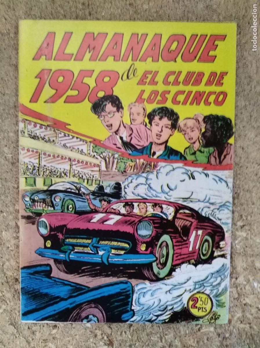 Tebeos: Almanaque El Club de los cinco 1958.Facsimil - Foto 1