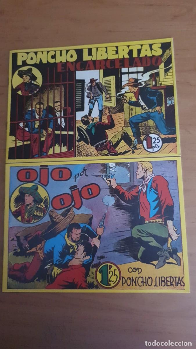Tebeos: Lote de 10 n&ordm;s del Comic Poncho Libertas - Foto 1