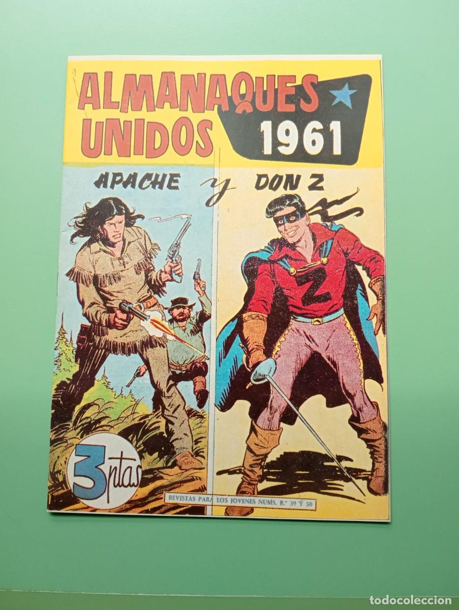 Tebeos: Almanaques Unidos 1961 Apache y Don Z - Foto 1