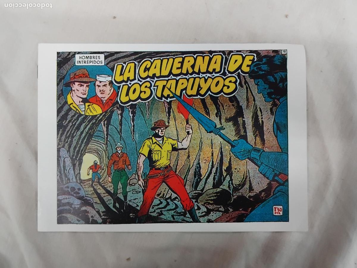 Tebeos: HOMBRES INTREPIDOS N&ordm; 78 - LA CAVERNA DE LOS TAPUYOS - REEDICION. - Foto 1