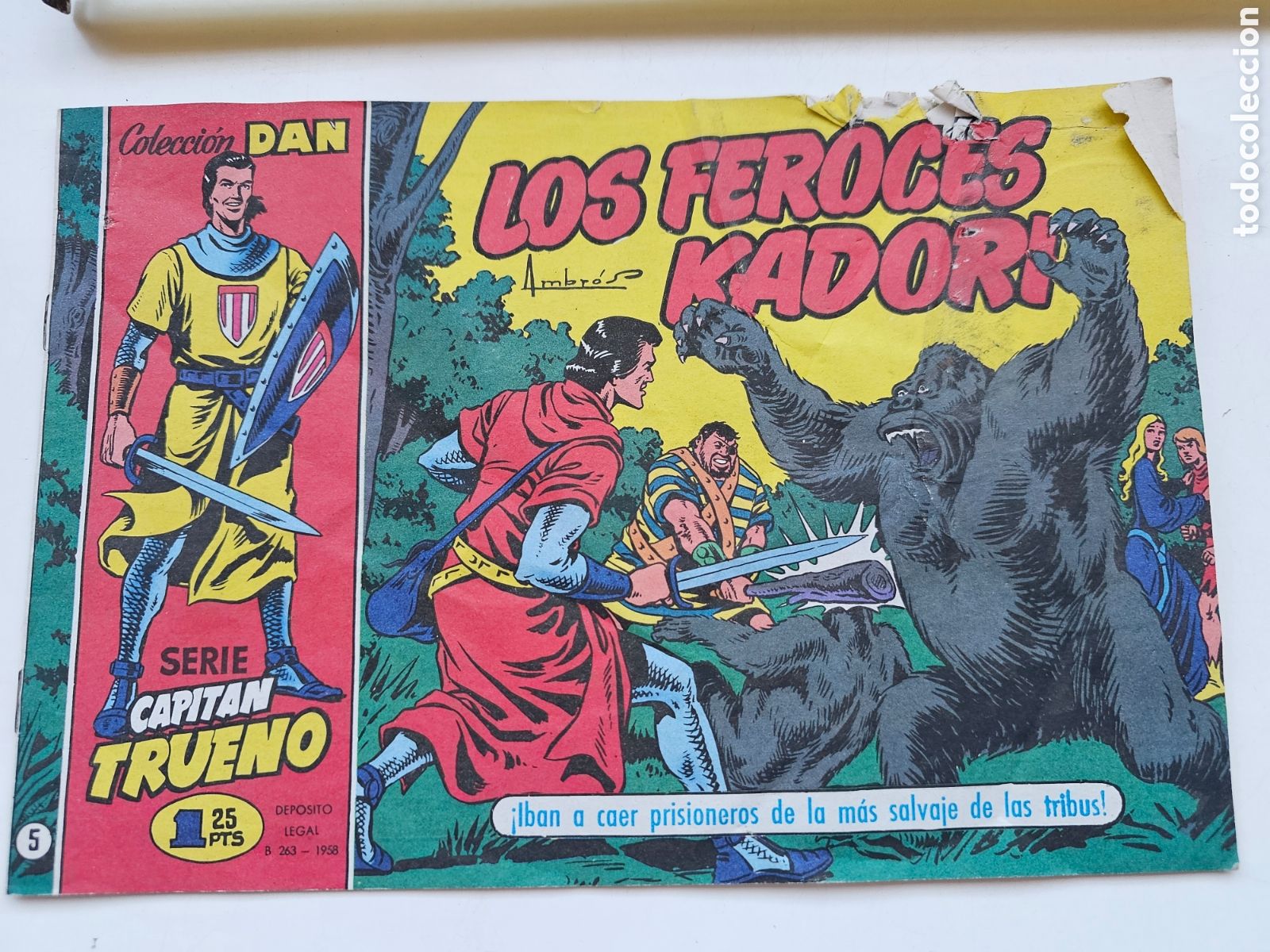 Tebeos: C&oacute;mic Capit&aacute;n Trueno n&deg;5 en blanco y negro - Foto 1