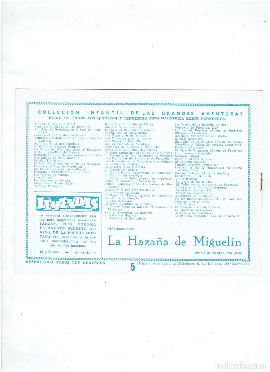 Tebeos: R * AVENTURAS DE TOMAS&Iacute;N * COMPLETA 5 N&Uacute;MEROS * REEDICI&Oacute;N IMPECABLE * - Foto 8