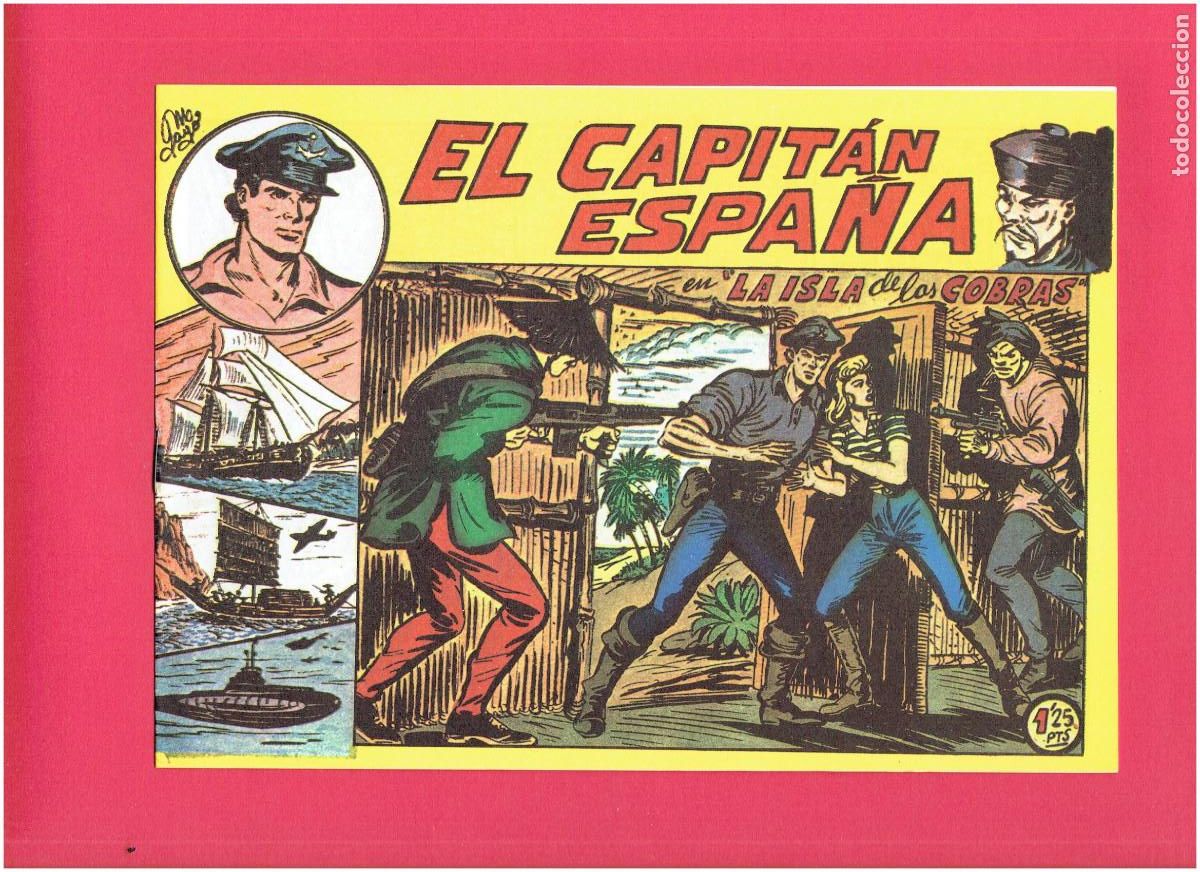 Tebeos: R * EL CAPIT&Aacute;N ESPA&Ntilde;A * COMPLETA 32 N&Uacute;MEROS * REEDICI&Oacute;N FACS&Iacute;MIL * - Foto 4