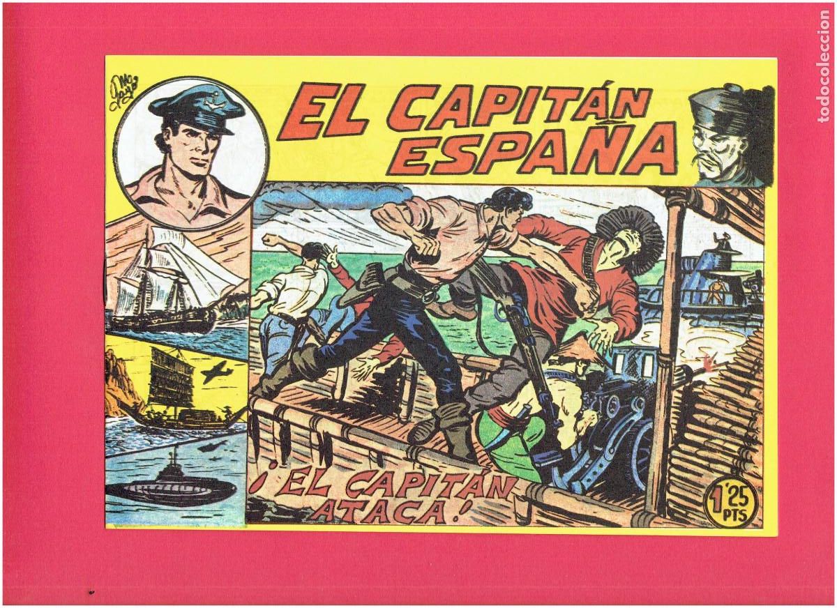 Tebeos: R * EL CAPIT&Aacute;N ESPA&Ntilde;A * COMPLETA 32 N&Uacute;MEROS * REEDICI&Oacute;N FACS&Iacute;MIL * - Foto 6