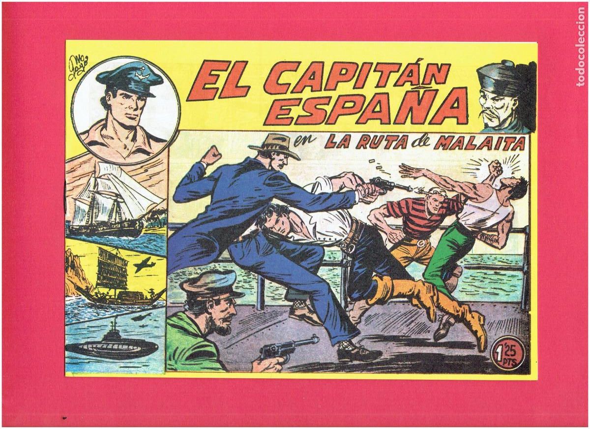 Tebeos: R * EL CAPIT&Aacute;N ESPA&Ntilde;A * COMPLETA 32 N&Uacute;MEROS * REEDICI&Oacute;N FACS&Iacute;MIL * - Foto 8