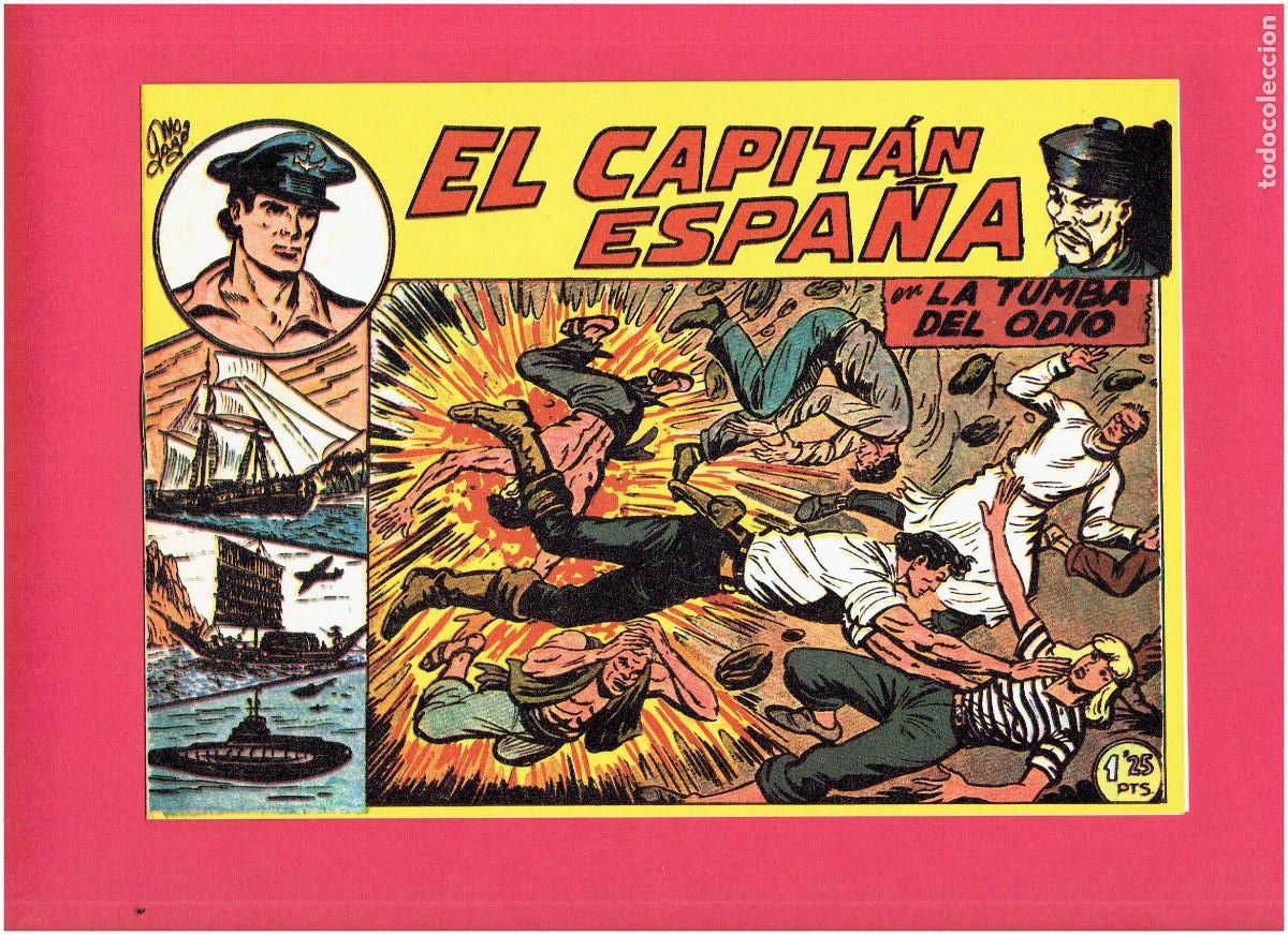 Tebeos: R * EL CAPIT&Aacute;N ESPA&Ntilde;A * COMPLETA 32 N&Uacute;MEROS * REEDICI&Oacute;N FACS&Iacute;MIL * - Foto 13