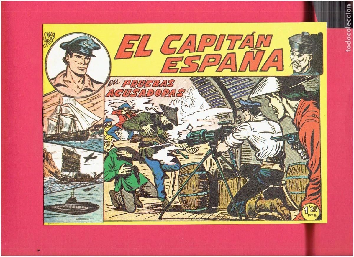 Tebeos: R * EL CAPIT&Aacute;N ESPA&Ntilde;A * COMPLETA 32 N&Uacute;MEROS * REEDICI&Oacute;N FACS&Iacute;MIL * - Foto 15