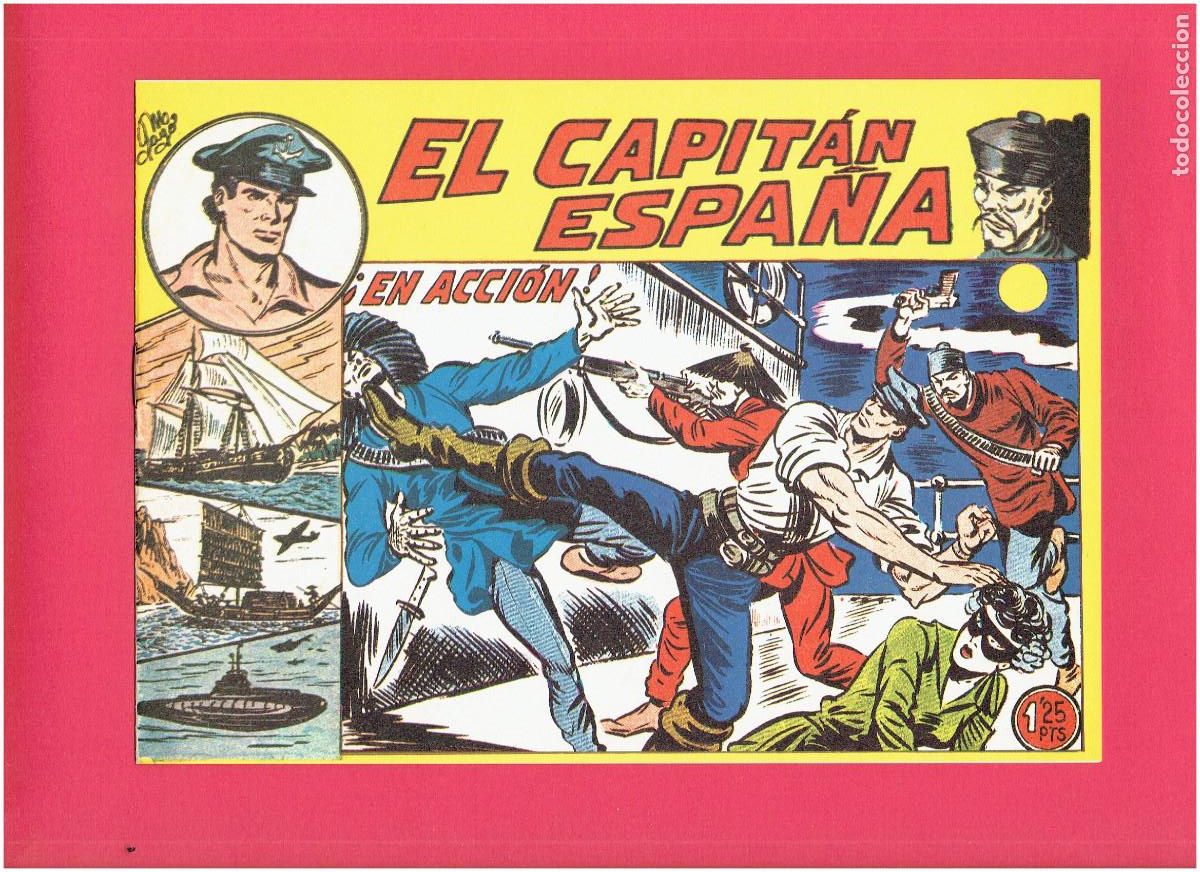Tebeos: R * EL CAPIT&Aacute;N ESPA&Ntilde;A * COMPLETA 32 N&Uacute;MEROS * REEDICI&Oacute;N FACS&Iacute;MIL * - Foto 17