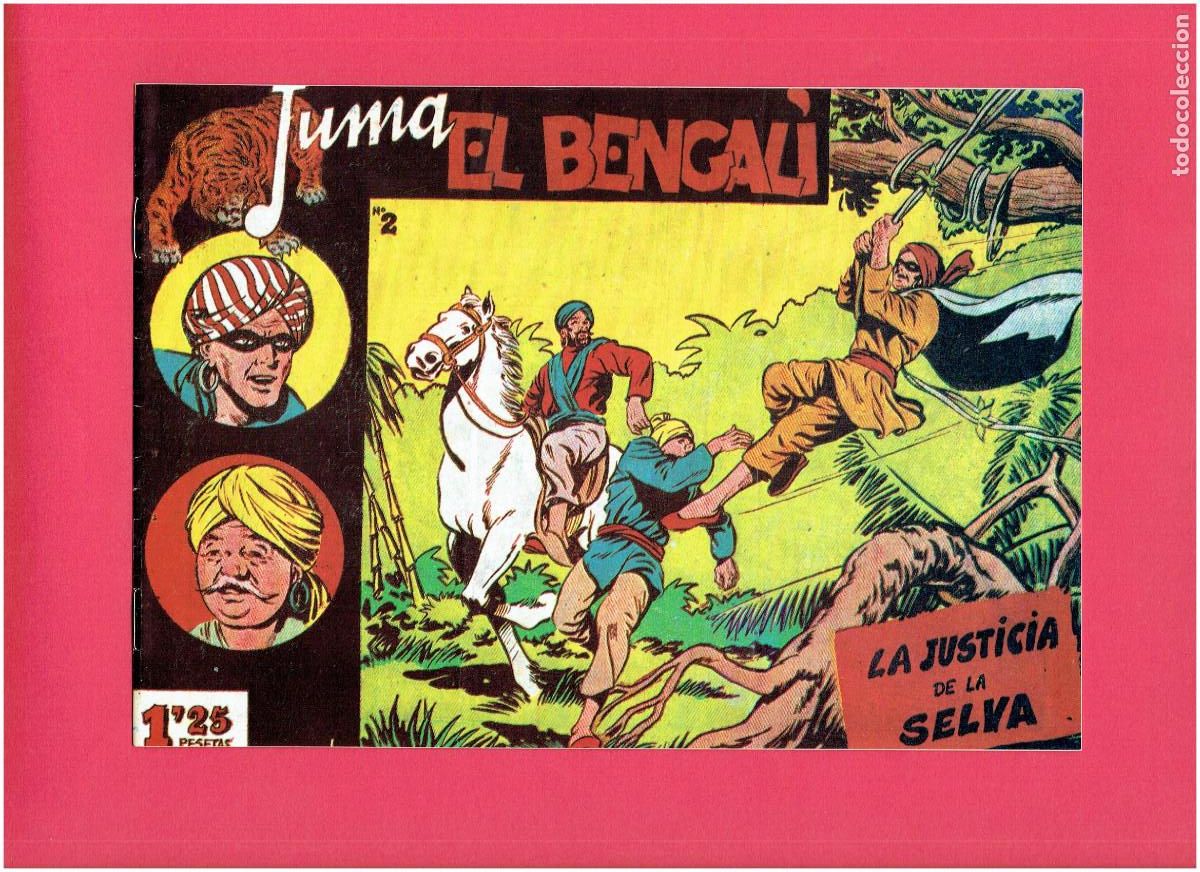 Tebeos: R * JUMA EL BENGALI * COMPLETA 12 NUM.* REEDICION IMPECABLE * - Foto 3