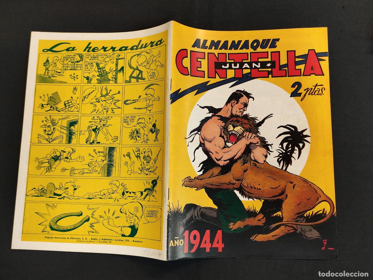 Tebeos: FACSIMIL - JUAN CENTELLA - ALMANAQUE 1944 - - Foto 1