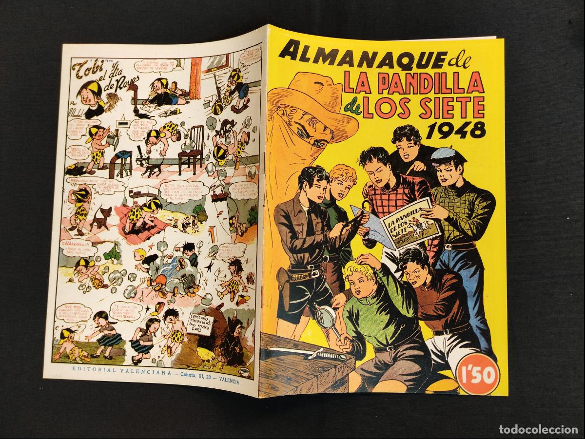 Tebeos: FACSIMIL - LA PANDILLA DE LOS SIETE - ALMANAQUE 1948 - Foto 1
