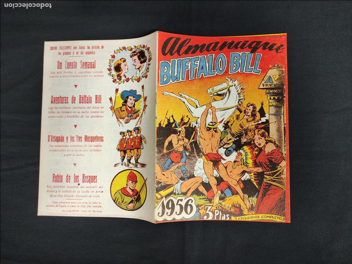 Tebeos: FACSIMIL - BUFFALO BILL - ALMANAQUE 1956 - Foto 1