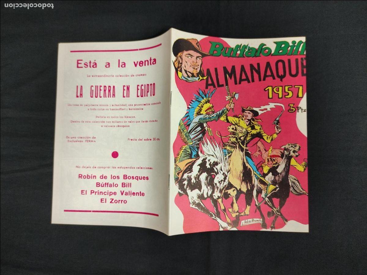 Tebeos: FACSIMIL - BUFFALO BILL - ALMANAQUE 1957 - Foto 1