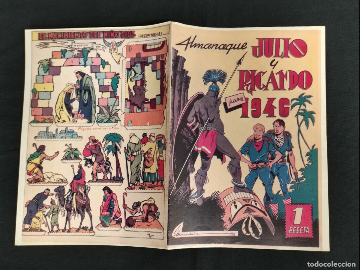 Tebeos: FACSIMIL - JULIO Y RICARDO - ALMANAQUE 1946 - Foto 1