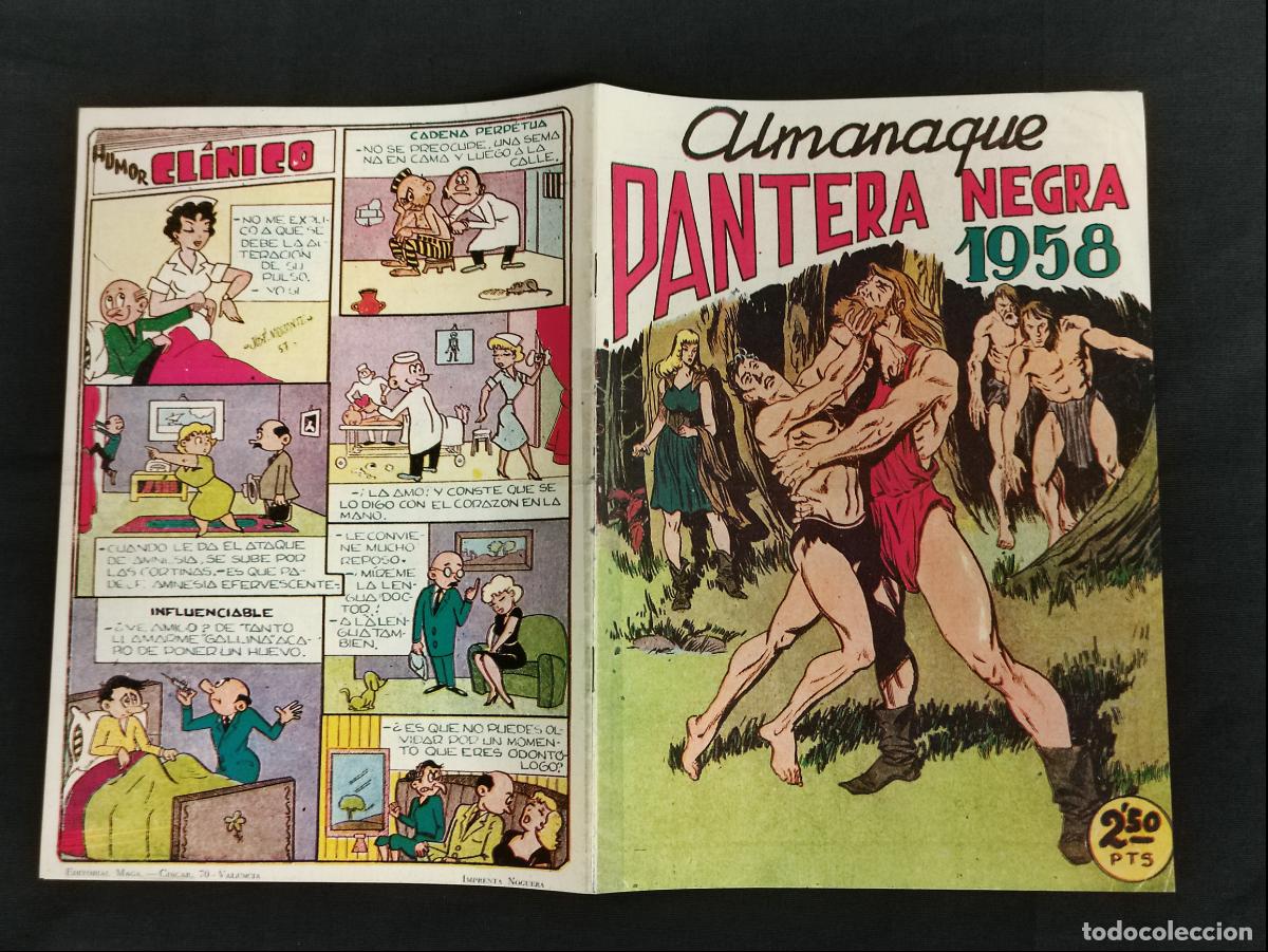 Tebeos: FACSIMIL - PANTERA NEGRA - ALMANAQUE 1958 - Foto 1