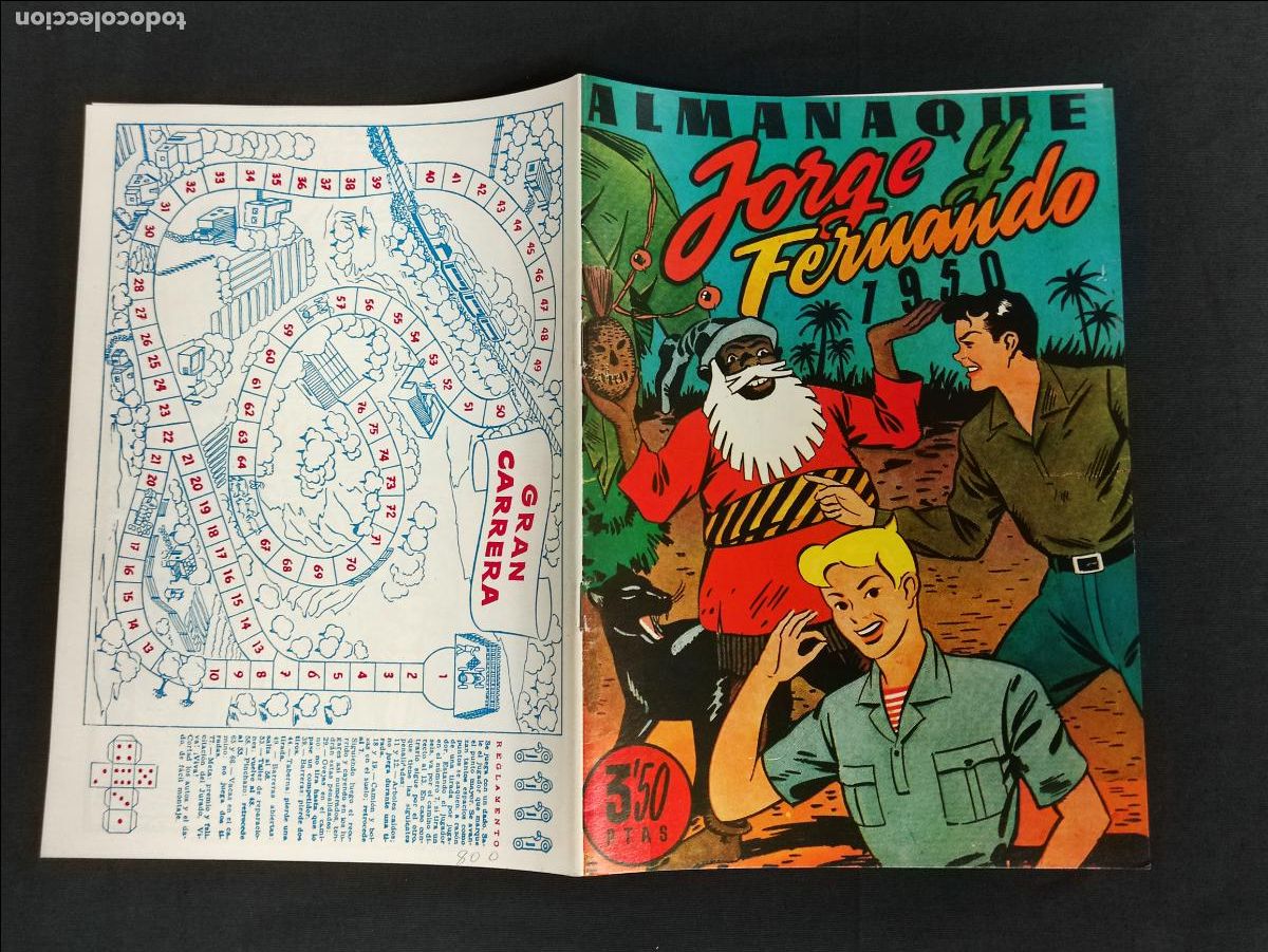Tebeos: FACSIMIL - JORGE Y FERNANDO - ALMANAQUE 1950 - Foto 1