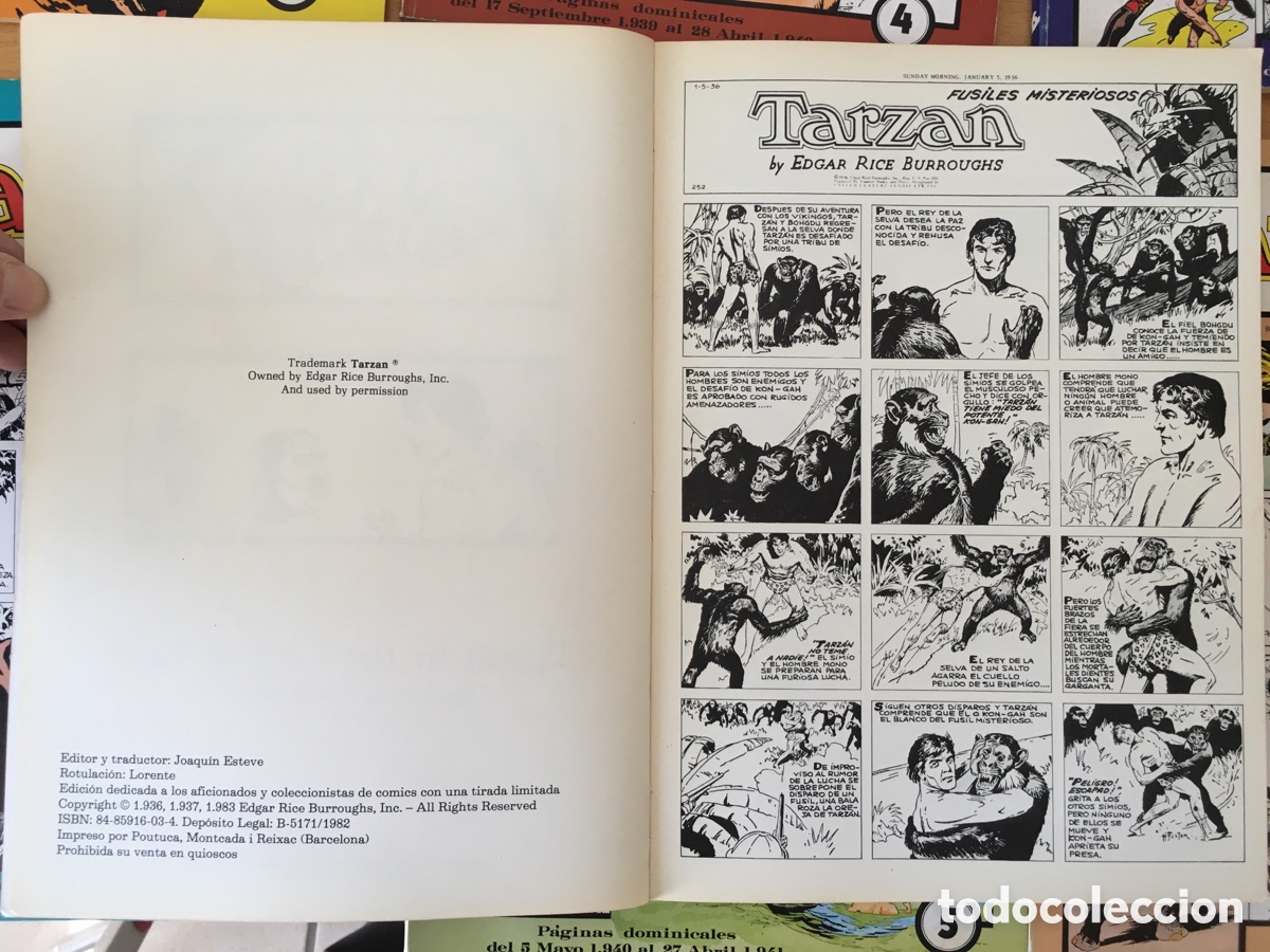 Tebeos: C&ograve;mic Tarzan S&egrave;rie completa 0-7 - Foto 3