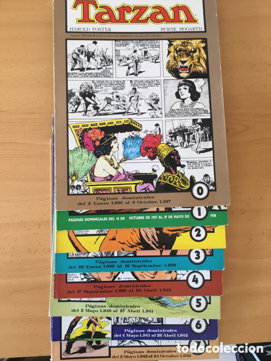 Tebeos: C&ograve;mic Tarzan S&egrave;rie completa 0-7 - Foto 6