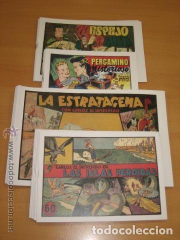 Tebeos: CARLOS EL INTREPIDO COMPLETA 43 NUM. EN 4 FORMATOS REEDICION - Foto 1