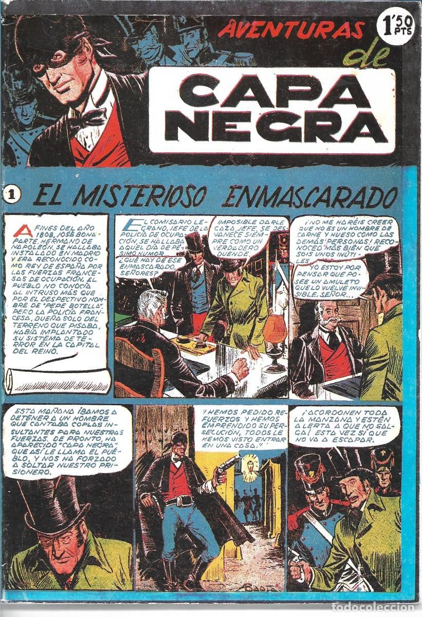 Tebeos: AVENTURAS DE CAPA NEGRA - COMPLETA - Foto 1
