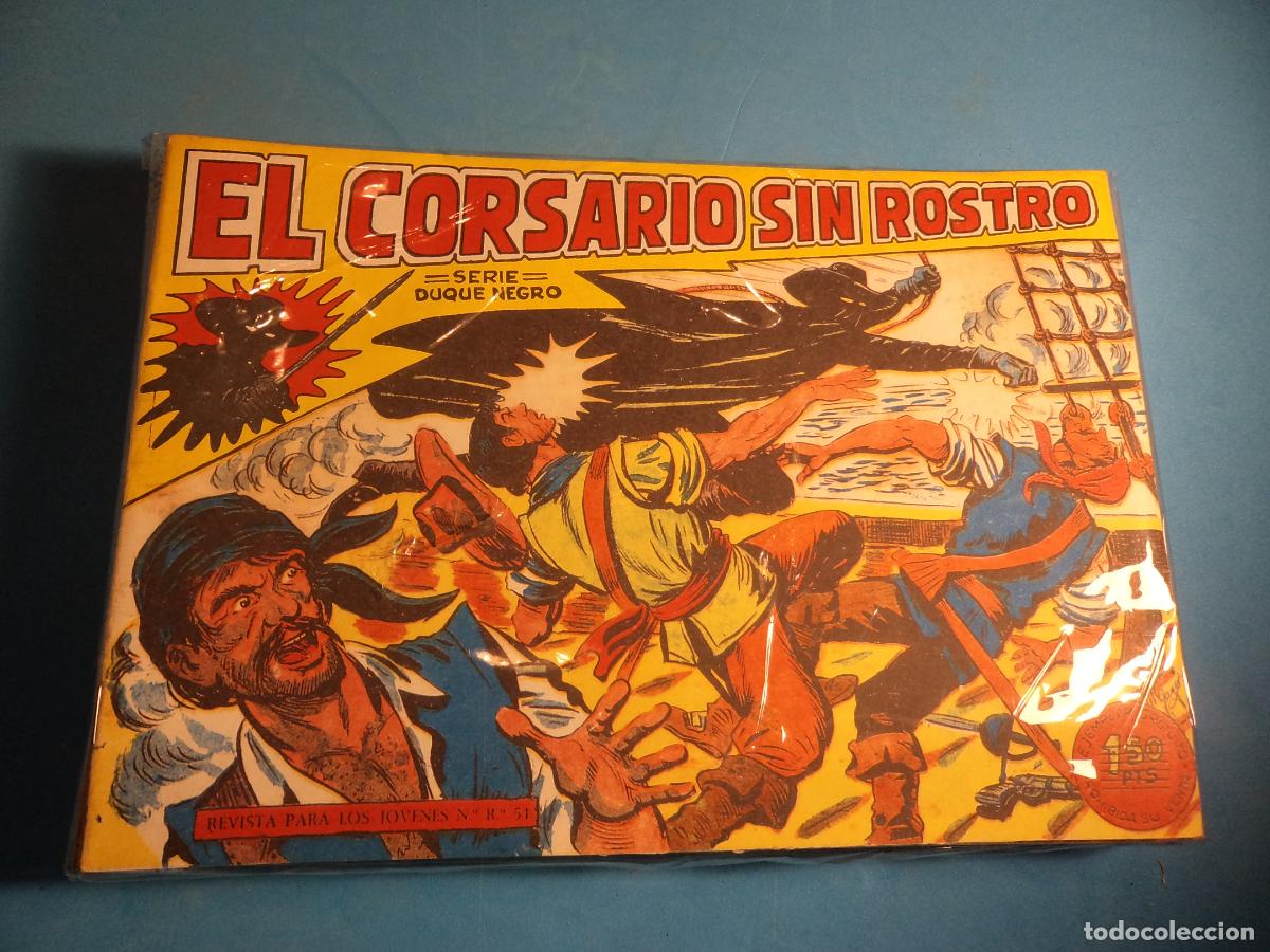 Tebeos: El corsario sin rostro. Completa. 42 ejemplares. Facsimil. - Foto 1