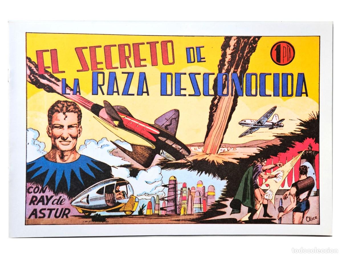 Tebeos: COLECCI&Oacute;N COMPLETA RAY DE ASTUR 7 NUMEROS FACS&Iacute;MIL PERFECTO ESTADO - Foto 3