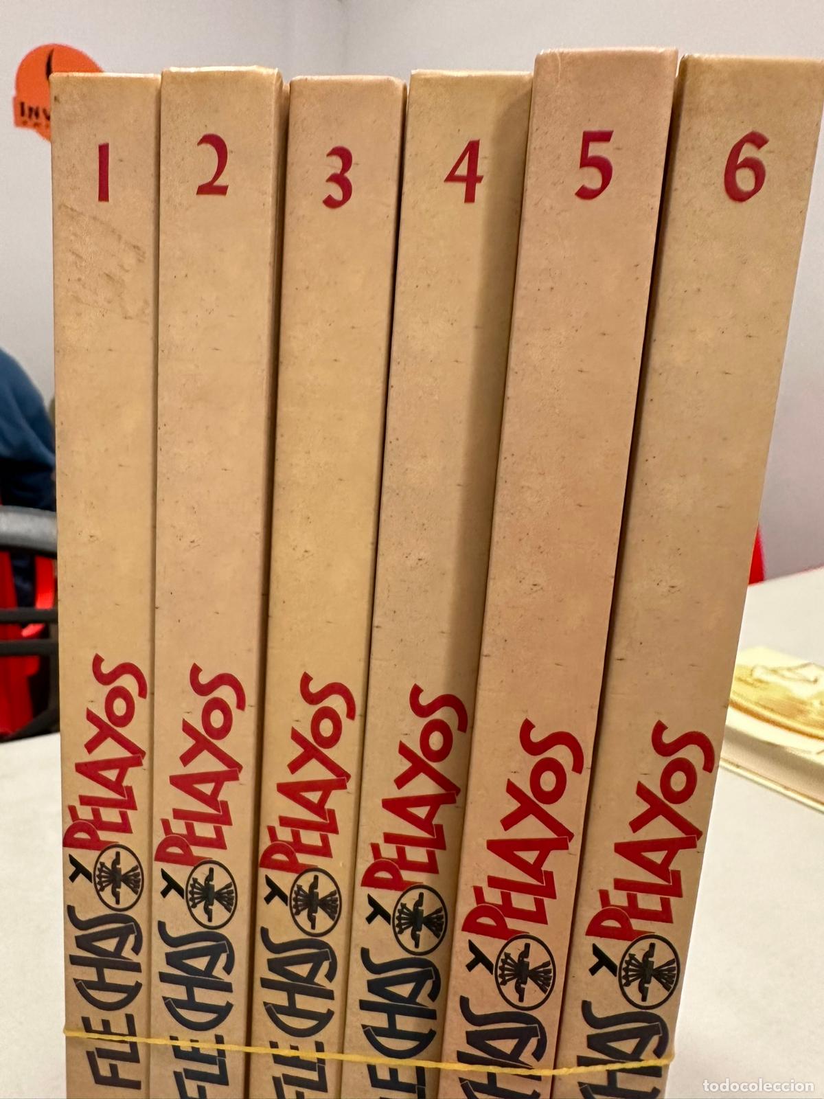 Tebeos: FLECHAS Y PELAYOS. 6 TOMOs. AGUALARGA EDITORES 2000. - Foto 3