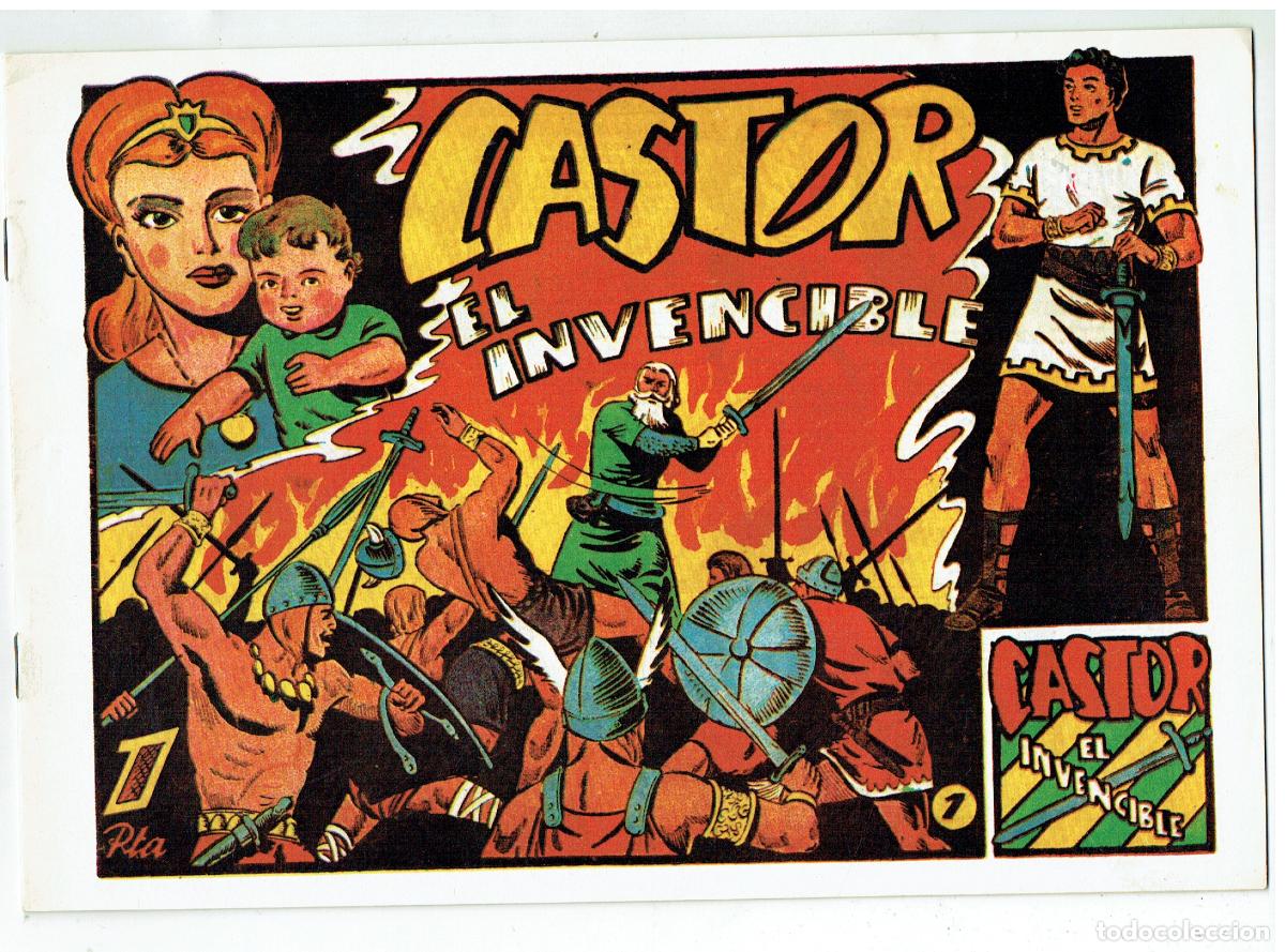 Tebeos: CASTOR EL INVENCIBLE. N&ordm; 1. FACSIMIL. (P/C52) - Foto 1