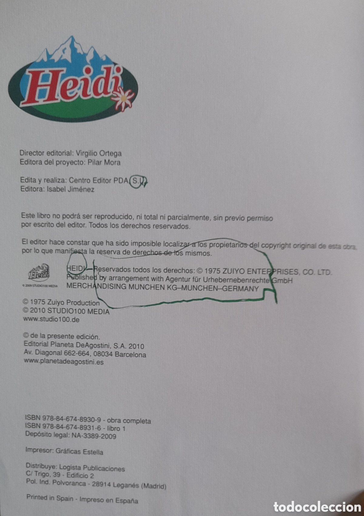 Tebeos: HEIDI - N&ordm; 1 LLEGADA A LOS ALPES - Foto 3