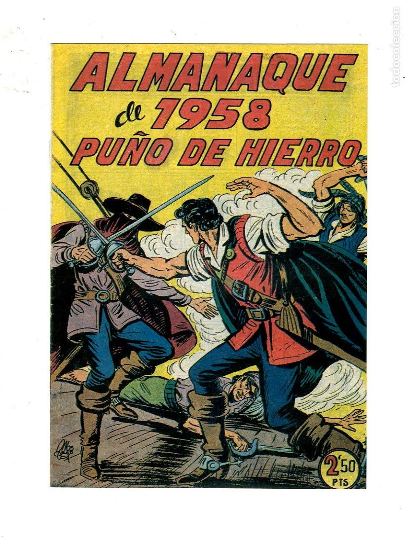 Tebeos: Almanaque 1958 Pu&ntilde;o de Hierro - Foto 1