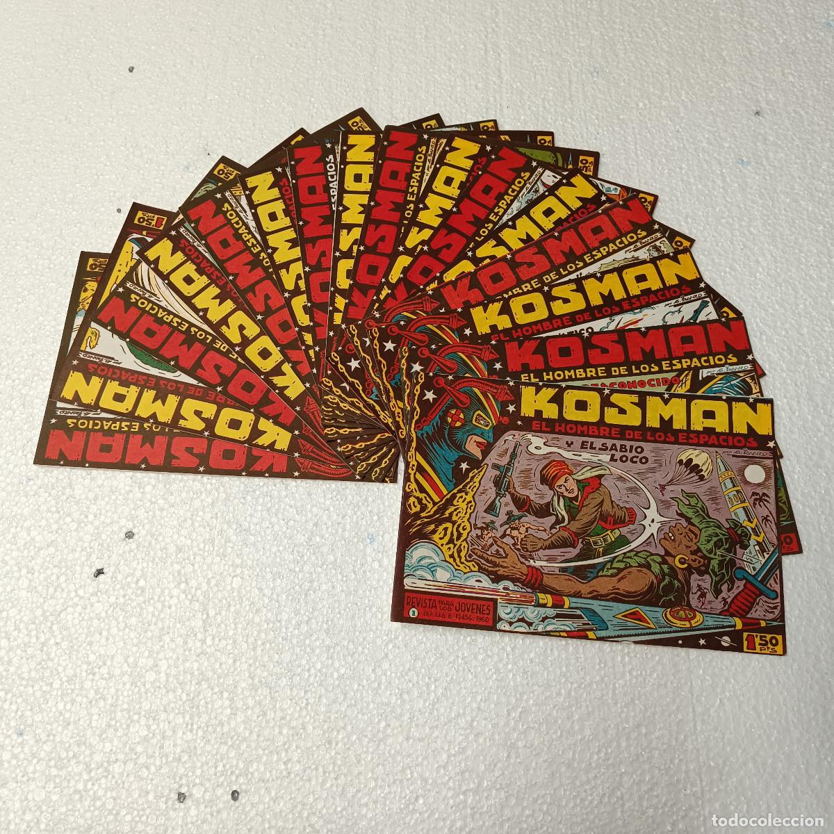 Tebeos: COMIC KOSMAN EL HOMBRE DE LOS ESPACIOS. COMPLETA 16 TOMOS. REEDICION. - Foto 1