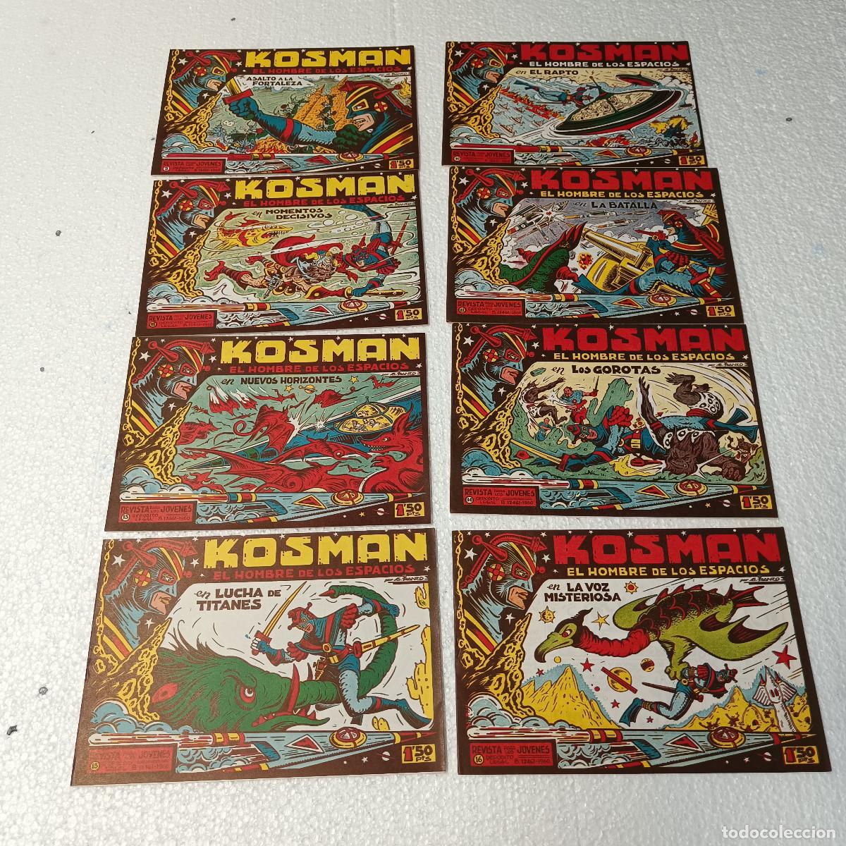 Tebeos: COMIC KOSMAN EL HOMBRE DE LOS ESPACIOS. COMPLETA 16 TOMOS. REEDICION. - Foto 4